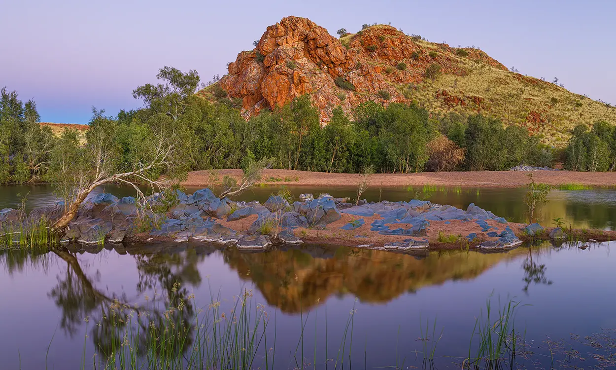 Little lake in the vicinity of the village of Marble Bar in the desert of Western Australia